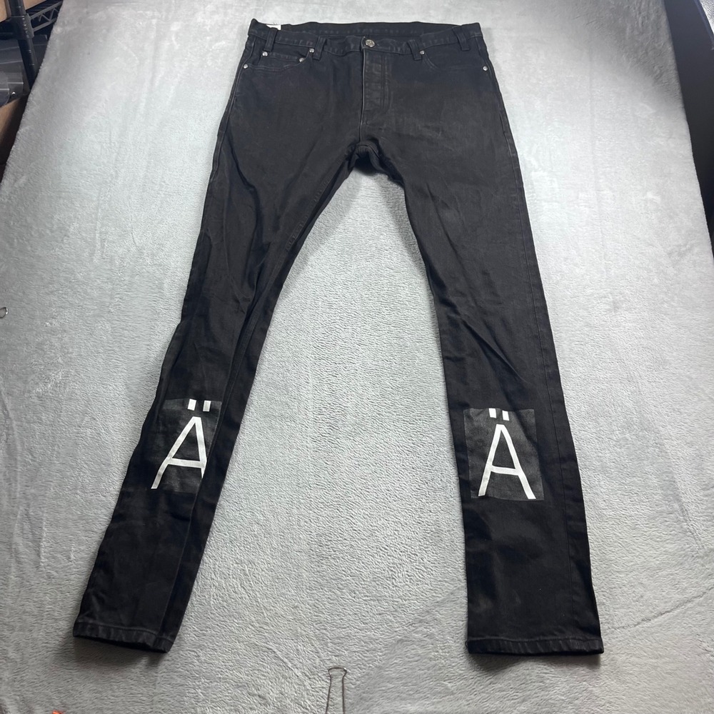 Han Kjobenhavn Japanese Selvedge Denim Jeans Black Sz 36‎ Streetwear Minimalist